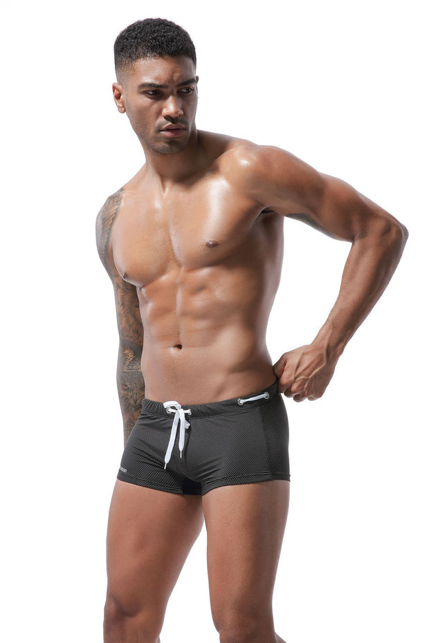 Men's Low Waist Tie Swim Shorts