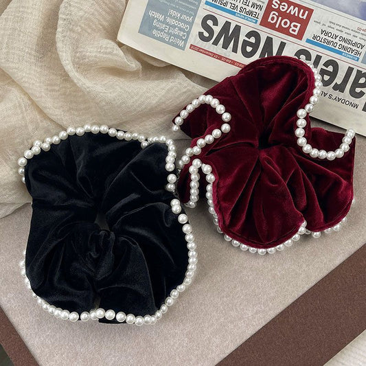 Velvet Beads Hair Ring
