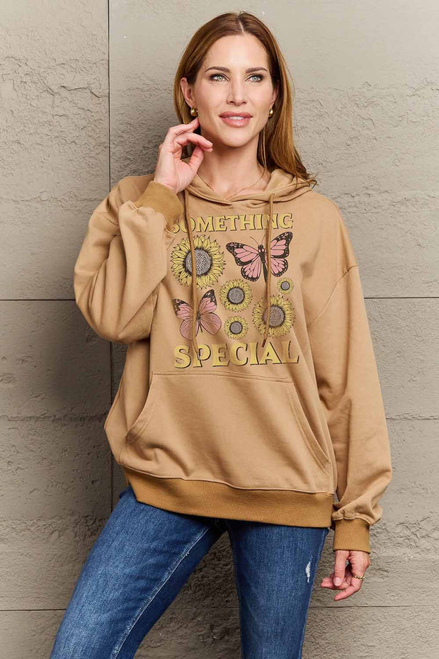 Simply Love Simply Love Full Size SOMETHING SPECIAL Graphic Hoodie