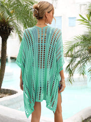 Angel Wings Side Slit Dolman Sleeve Cover-Up