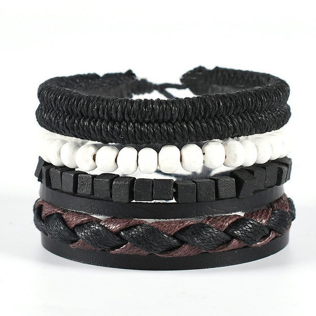 Leather Woven Multi-layer Unisex Bracelet