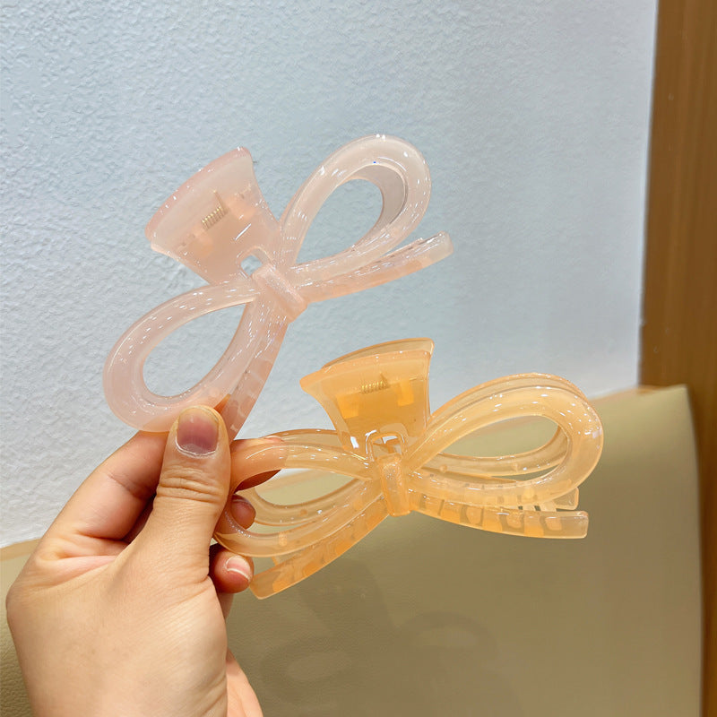 Large Jelly Bow Claw Clip