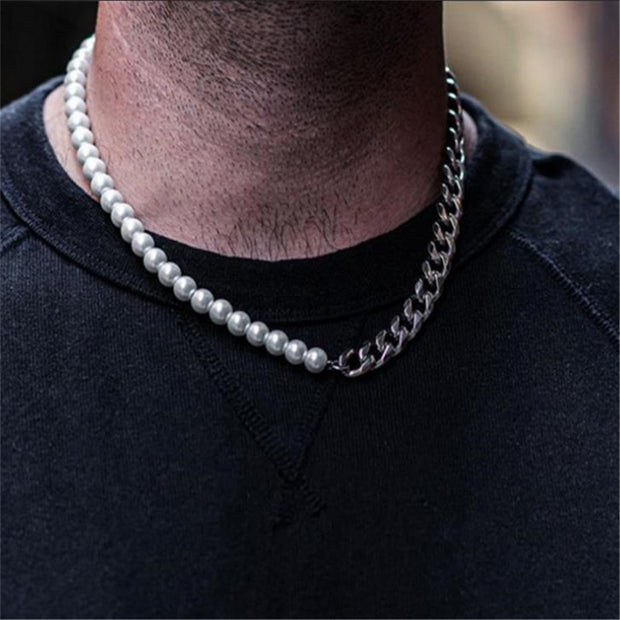 Men Simple Pearl Jewelry