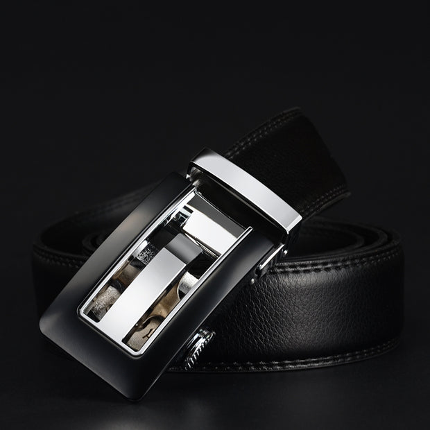 Men's leather belt