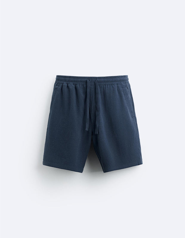 Viscose Linen Blended Casual Shorts