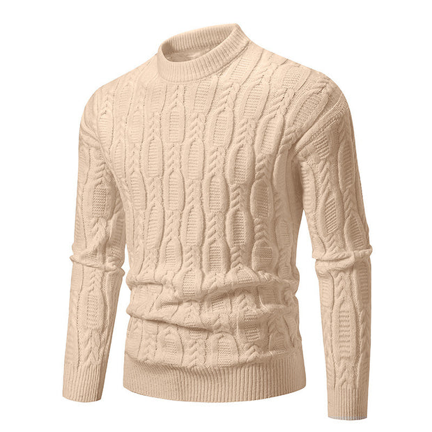 Men's Fashionable Warm Casual Round Neck Sweater