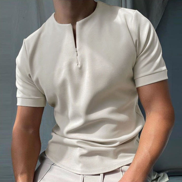 Men Solid Short Sleeved polo