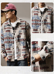 Men Geometric Jacket