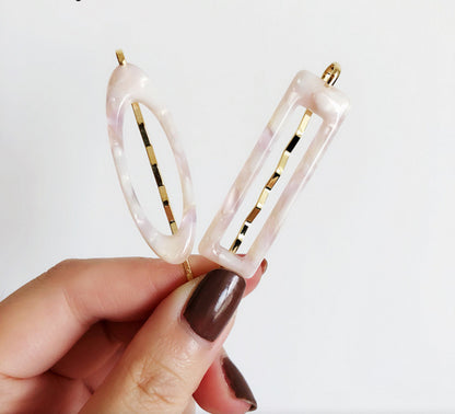 leopard pattern side clips