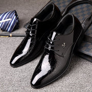 Shiny Lace-Up Dress Shoes