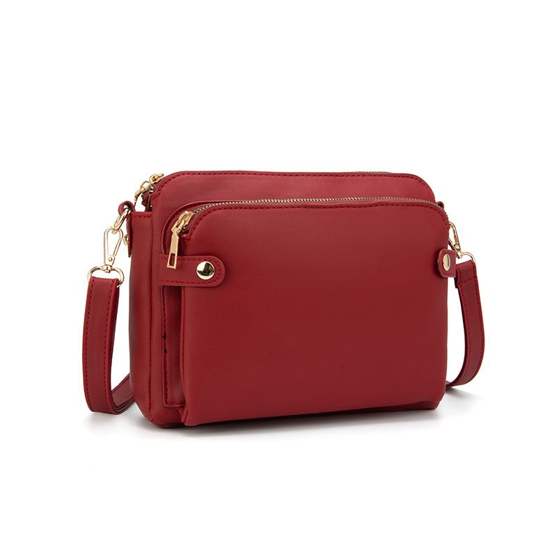 Three Layer Leather Bag