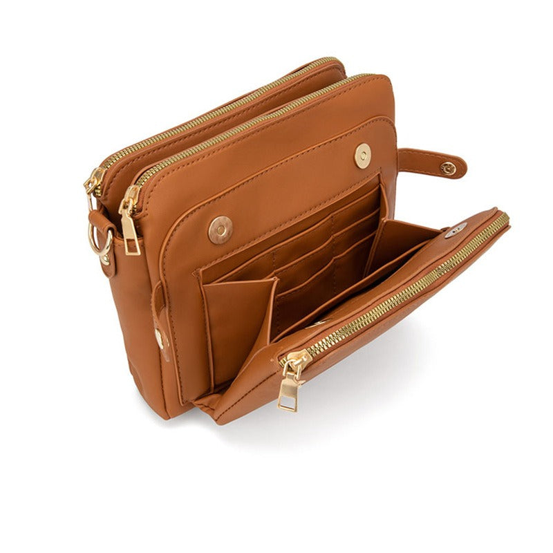 Three Layer Leather Bag