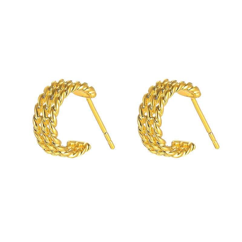 XUPING Vintage Geometric Copper Alloy Earrings for Women
