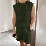 Men's Sport Sleeveless Two-piece Set