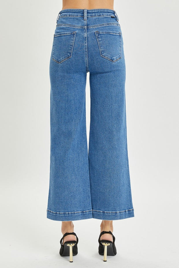 RISEN Full Size High Rise Wide Leg Jeans