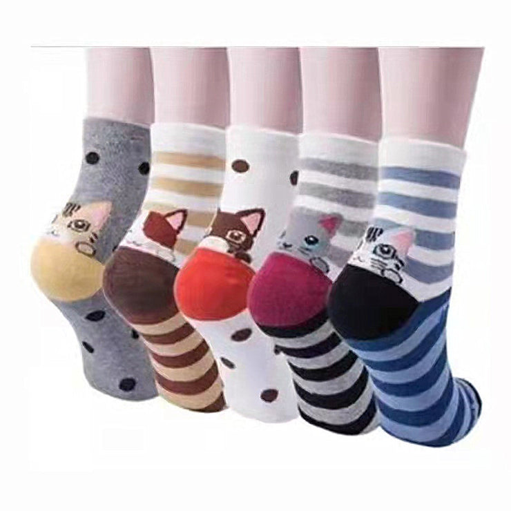 Women's Cotton Mid-calf Length Socks