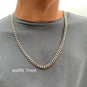 Men Silver Plated Chain