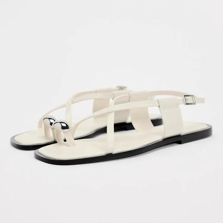 women's cross strap sandals