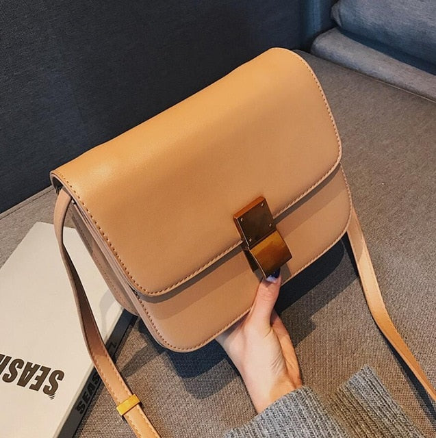 European Retro PU Leather Square