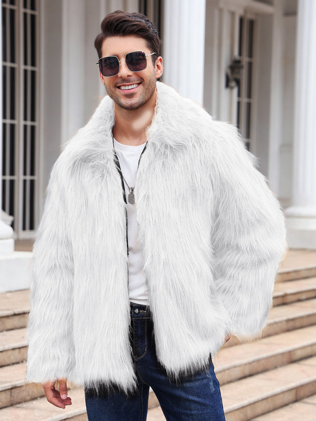 Men Short Fox Fur Coat