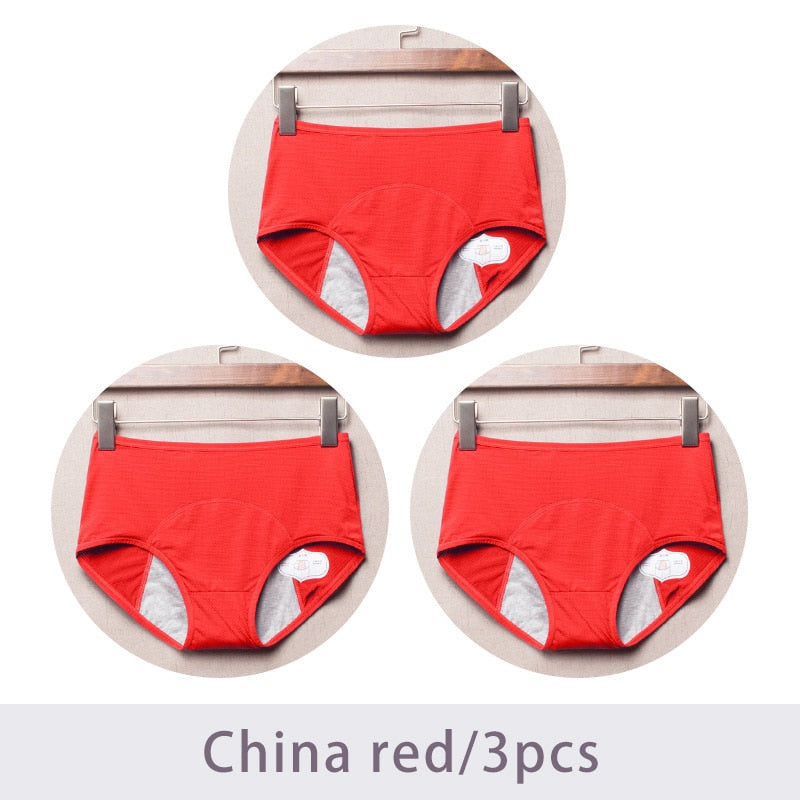 3pcs/ Menstrual Women Leak Proof hight waist Underwear
