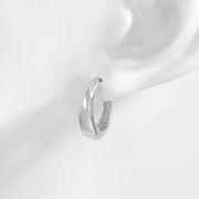 925 Sterling Silver Huggie Earrings