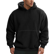 New Men's Double-sided Velvet Loose Hoodies