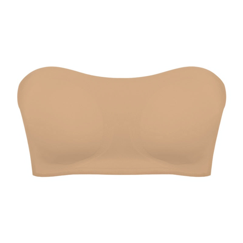 Women's Strapless Crossed  Buckle Bra