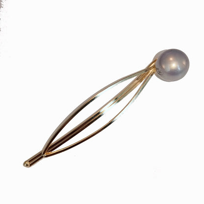 4PCS Korea Fashion Metal Hairpins Imitiation Pearl Colorful Beads Hair Clips for Women Irregular Geometric Hair Accessories