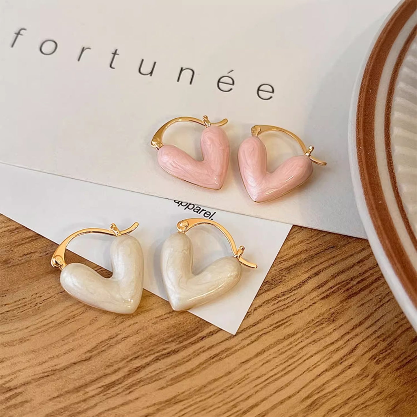 Heart-shaped earrings