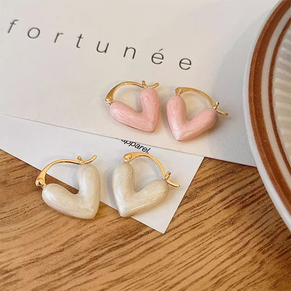 Heart-shaped earrings