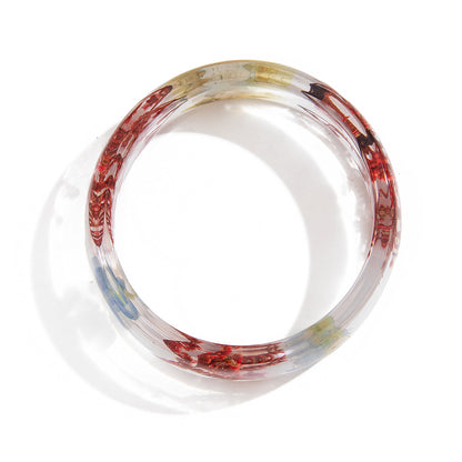 Ins daisy transparent Bracelet wide face personalized acrylic color bracelet set