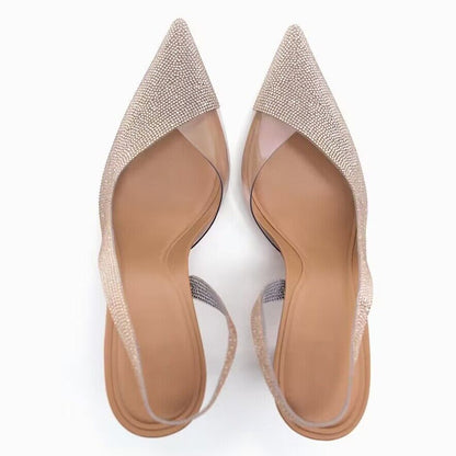 Women High Heels Rhinestone Heels Wedding Bridal Woman Pumps