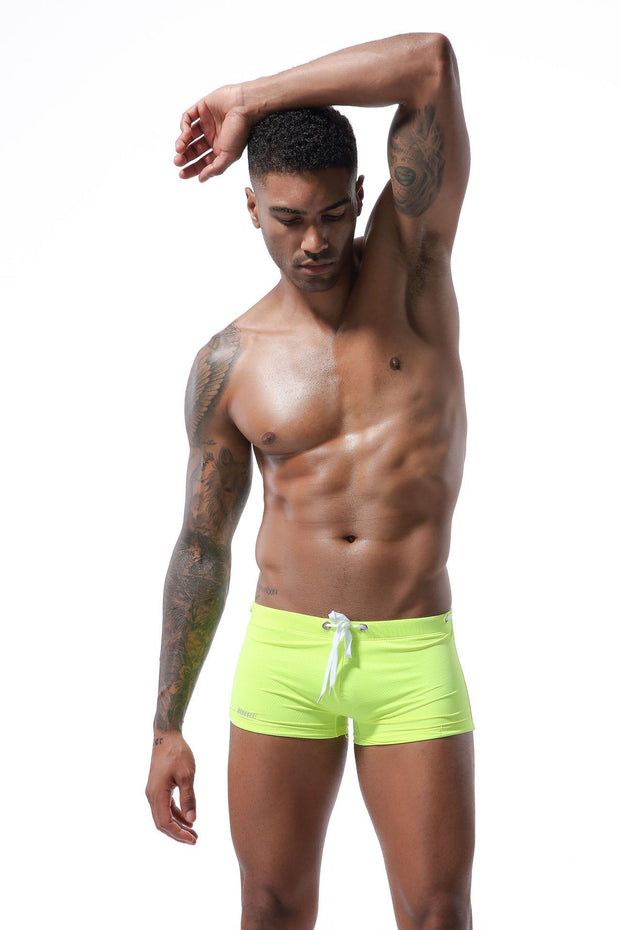 Men's Low Waist Tie Swim Shorts