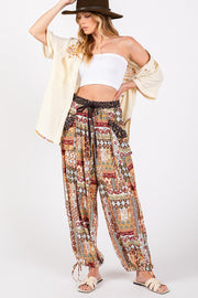 SAGE + FIG High-Rise Balloon Bohemian Print Pants