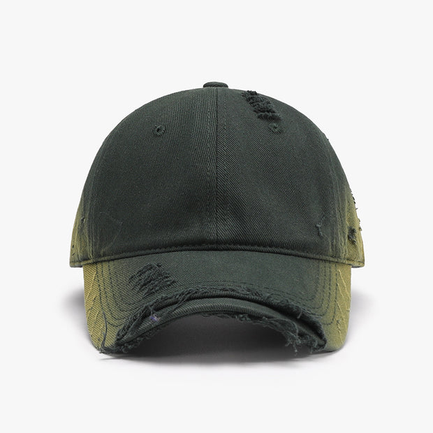 Distressed Adjustable Cotton Hat