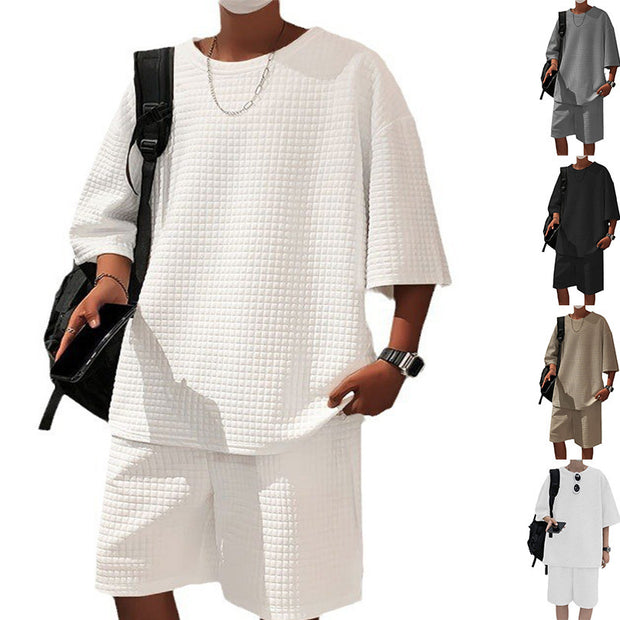 Loose Short Sleeve Set For Men