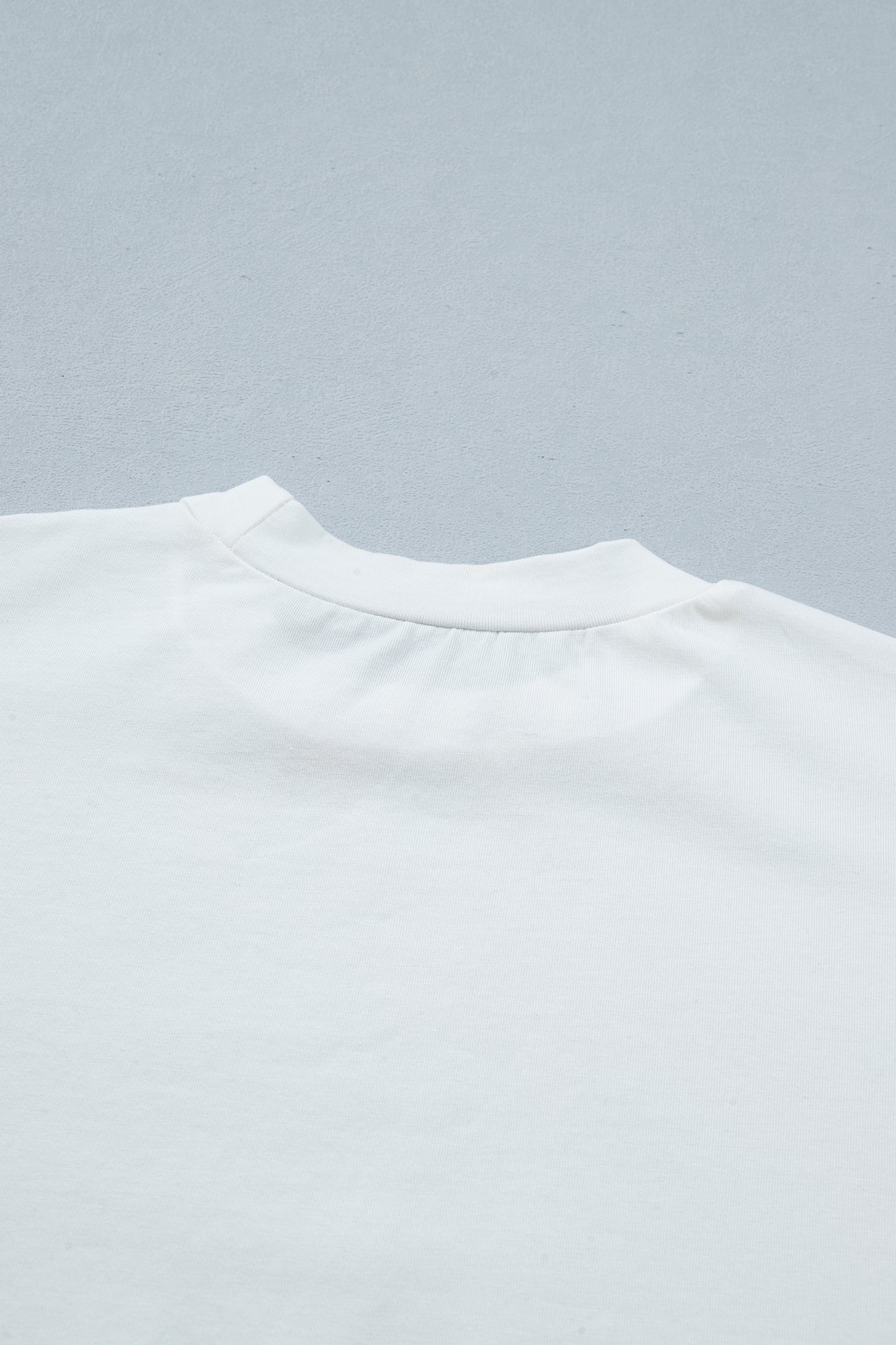 White Asymmetric Lace Hem Patchwork Tee