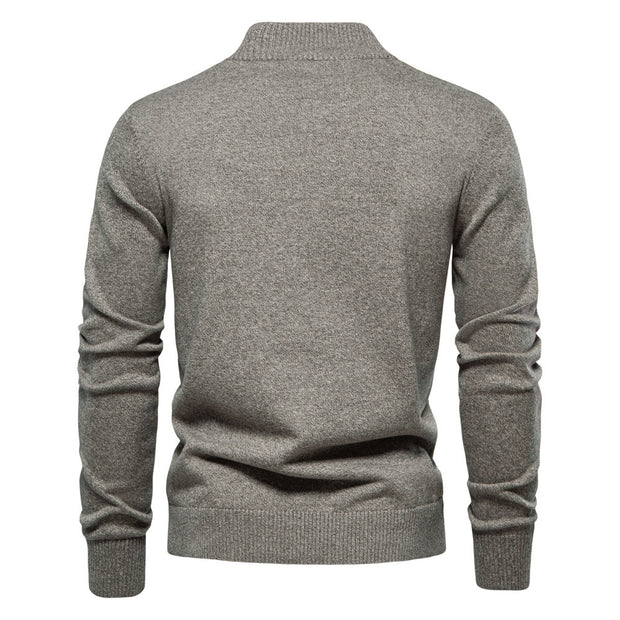 High Quality Business Casual Solid Color Sweater Cardigan  Men