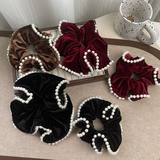 Velvet Beads Hair Ring