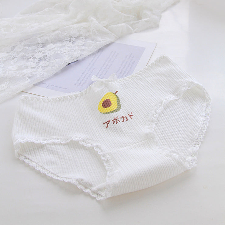 Woman Avocado Cotton Underwear