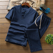 Casual Trousers Two-piece Set For Men