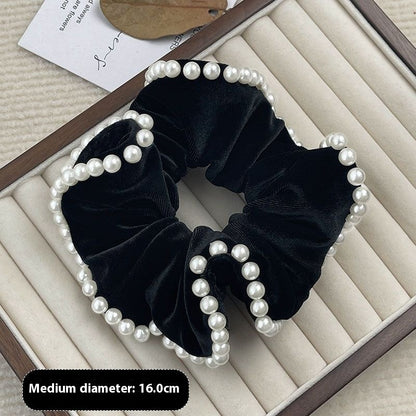 Velvet Beads Hair Ring