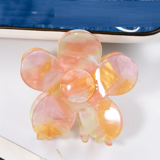 Women Simple Acrylic Flower Hair Clip