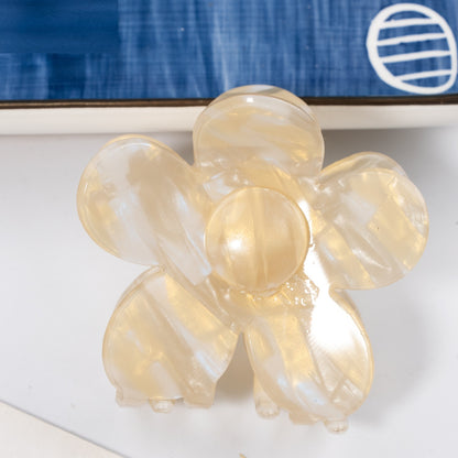 Women Simple Acrylic Flower Hair Clip