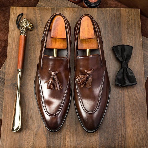 Men Tassel Leather Shoes