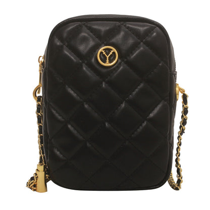 Simple PU Texture crossbody bag