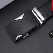 Men's Soft Leather Belt With Automatic Buckle