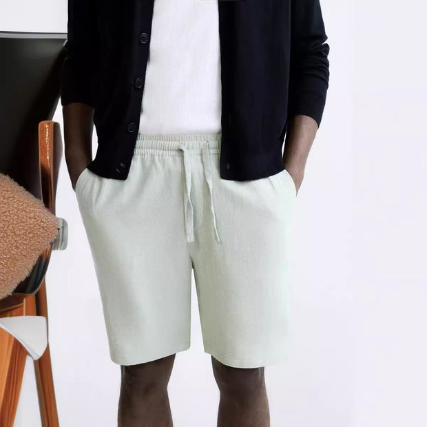 Viscose Linen Blended Casual Shorts