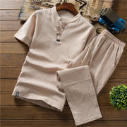 Casual Trousers Two-piece Set For Men